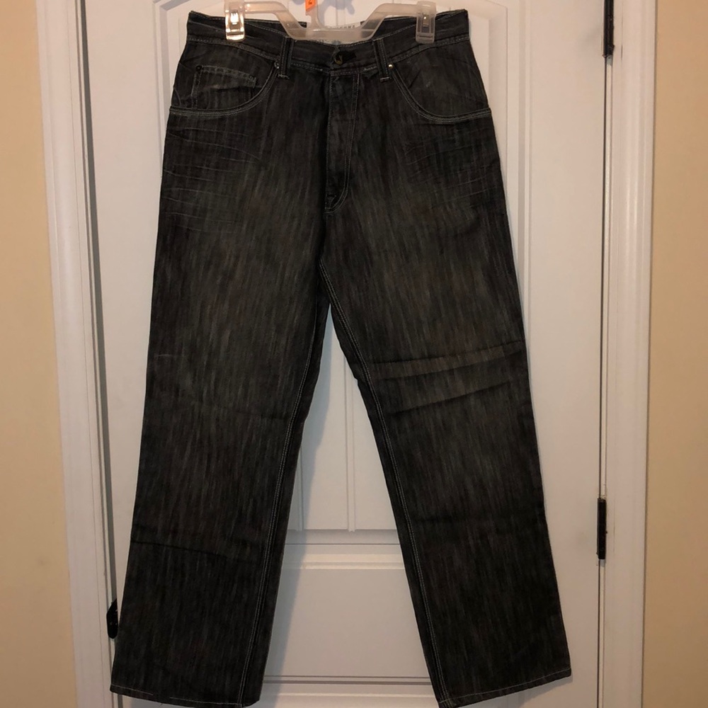 Men White Tag Premium Denim Black Jeans -32X32